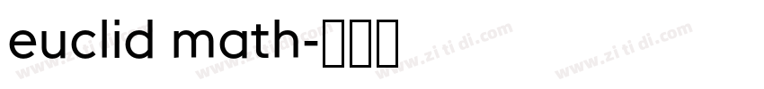 euclid math字体转换